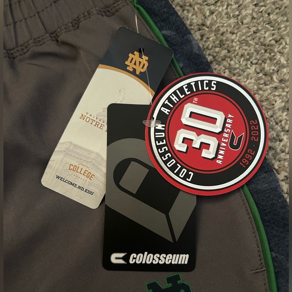 NWT Large COLOSSEUM Notre Dame Atheltic Shorts - Picture 4 of 5